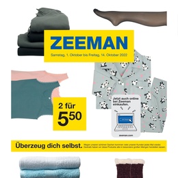 Zeemann Prospekt - Angebote ab 01.10.