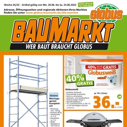 Globus Baumarkt Prospekt - Angebote ab 20.06.