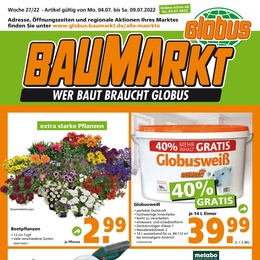 Globus Baumarkt Prospekt - Angebote ab 04.07.