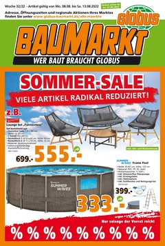 Globus Baumarkt Prospekt - Angebote ab 08.08.