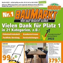 Globus Baumarkt Prospekt - Angebote ab 04.10.