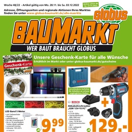 Globus Baumarkt Prospekt - Angebote ab 28.11.