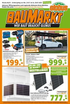 Globus Baumarkt Prospekt - Angebote ab 23.01.