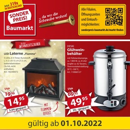 Sonderpreis Baumarkt Prospekt - Angebote ab 01.10.