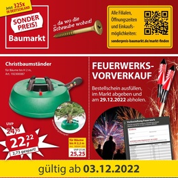Sonderpreis Baumarkt Prospekt - Angebote ab 03.12.