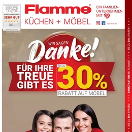 Flamme Küchen + Möbel Prospekt - Angebote ab 30.12.