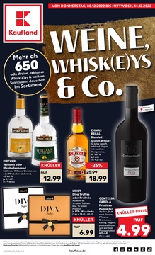 Kaufland Prospekt - Weine Whiskeys und Co. Ab 08.12.