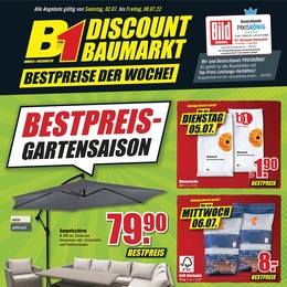 B1 Discount Baumarkt Prospekt - Angebote ab 02.07.