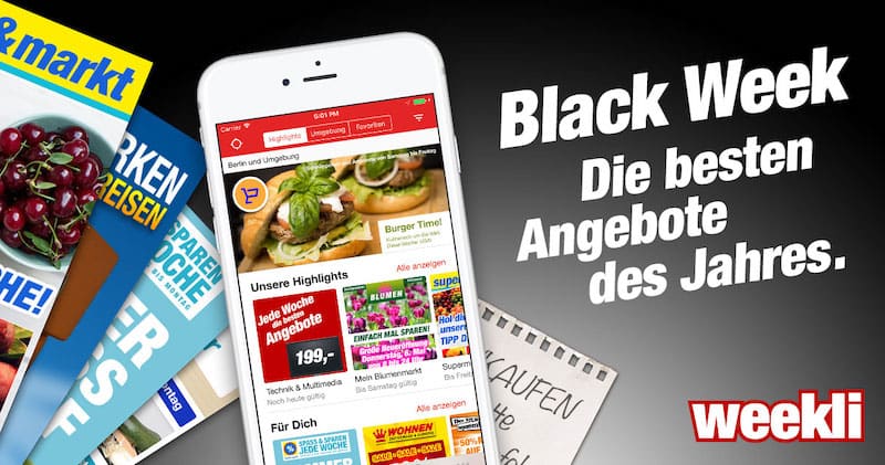 Black Week bei weekli.de